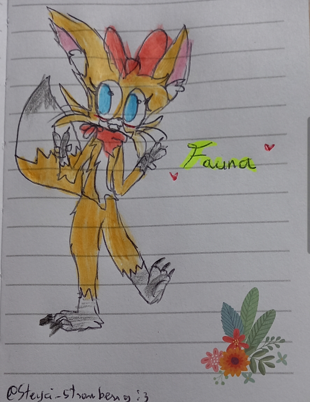 Fauna first drawing by MadameSimp on DeviantArt