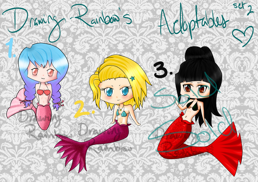 Mermaid Adoptables set2 {UPDATE}