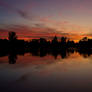 Lake at nightfall