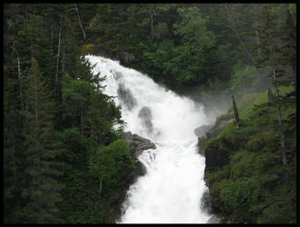 Waterfall in the trees