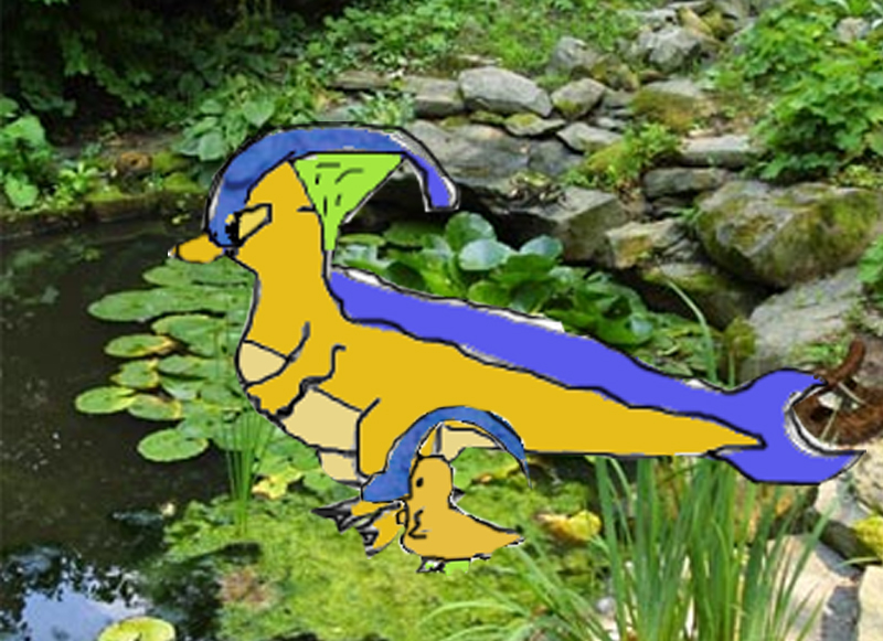 Paraby Hadrophosaur Fakemon by utahraptorpoke on DeviantArt