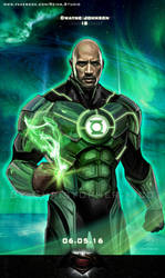 Dwayne Johnson as Green Lantern - John Stewart