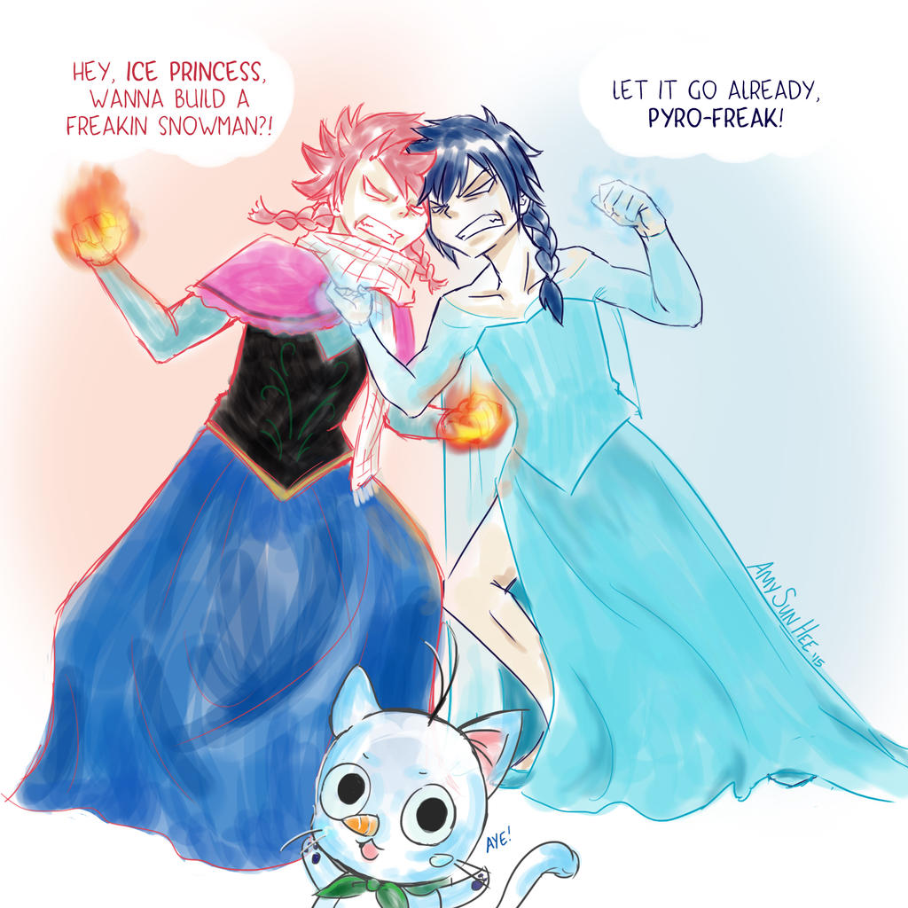 Natsu Vs Gray Frozen Fairy Tail Crossover By Amysunhee On Deviantart Natsu Vs Gray Frozen Fairy Tail Crossover By Amysunhee On Deviantart