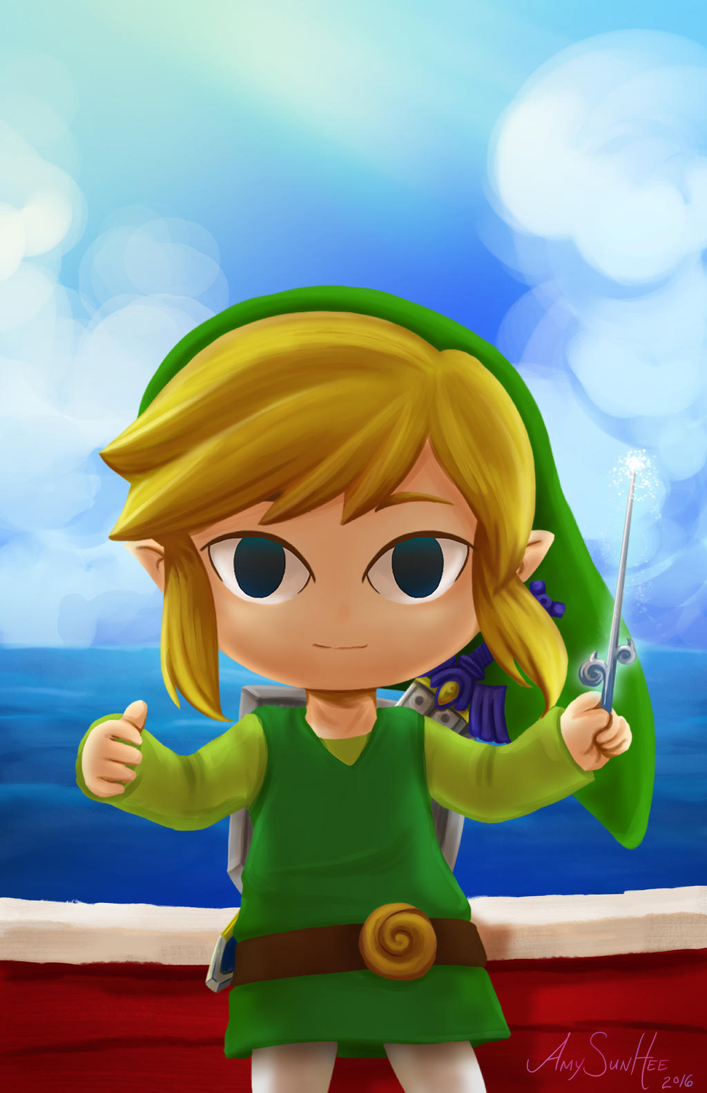 Link Wind-waker Poster by AmySunHee on DeviantArt