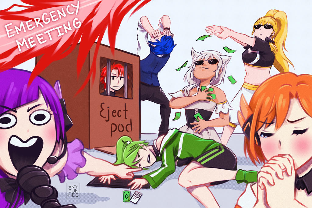 Among Us Draw your squad meme by AmySunHee on DeviantArt