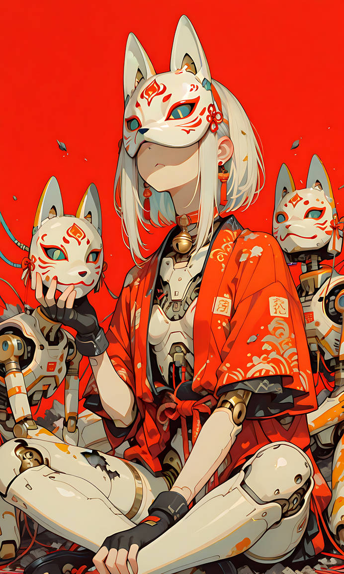 Kitsune Mask Examples Kitsune mask by TolstijMoo on DeviantArt
