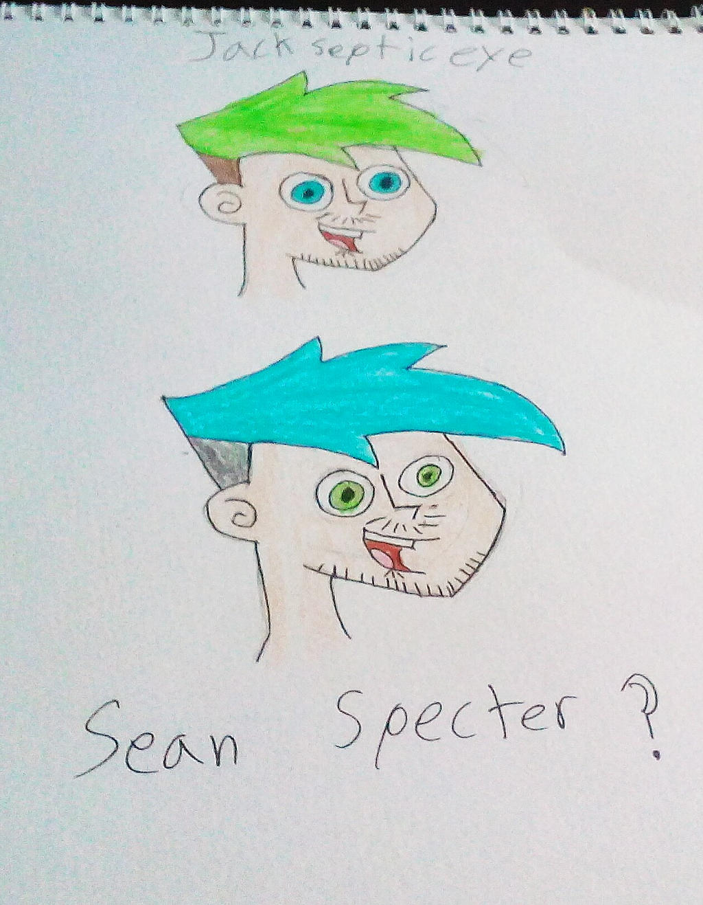 Jacksepticeye as a Danny Phantom character