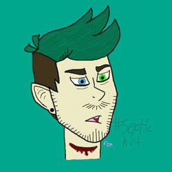 Anti without his choker #septicart by Narutofoxlover