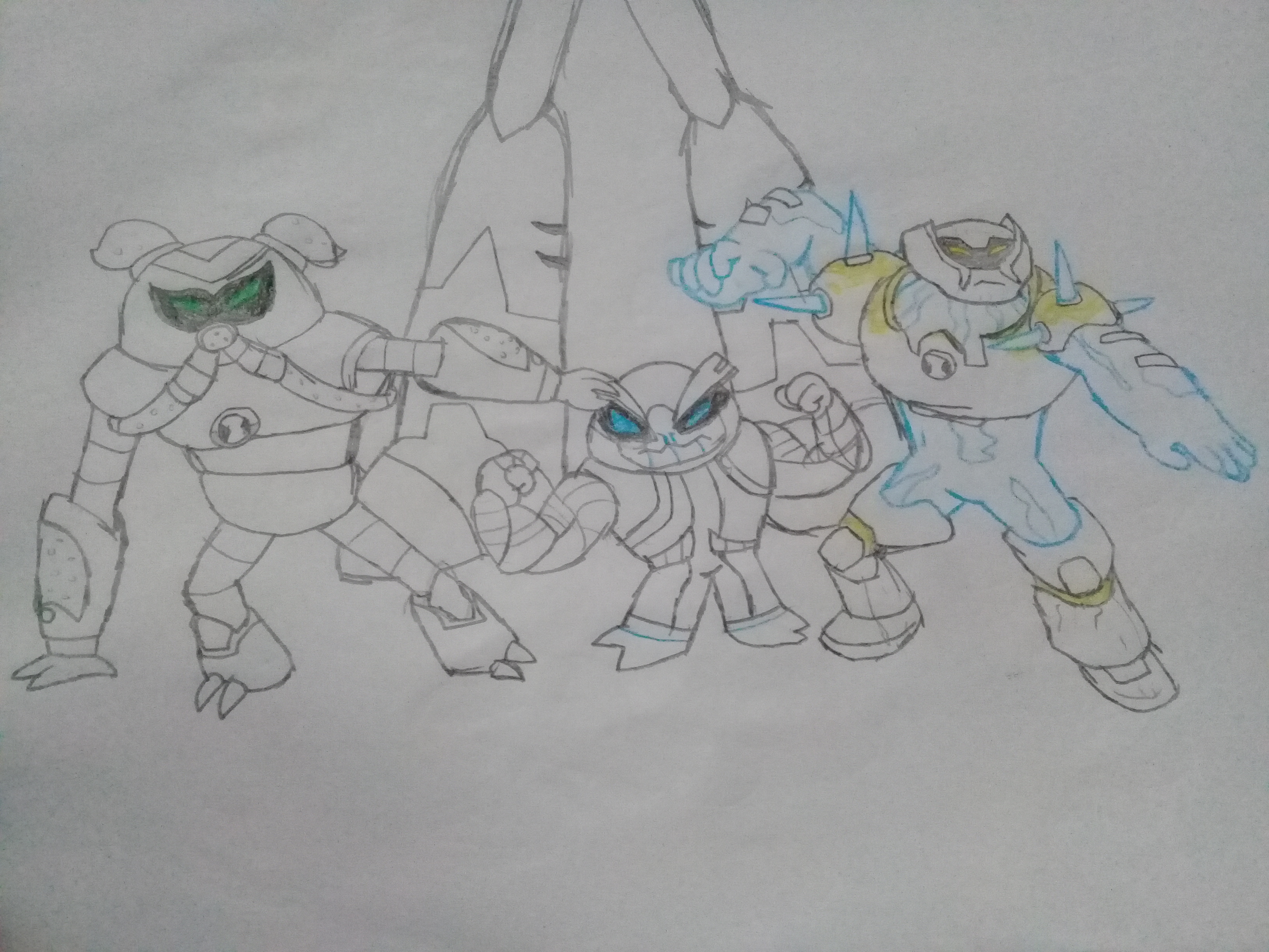 Ben 10 All Aliens Drawing