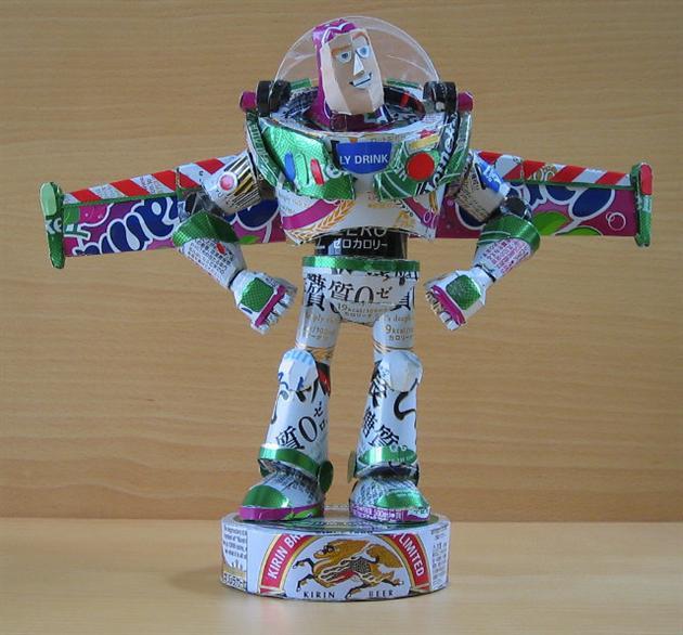 Buzz Lightyear Can Sculpture