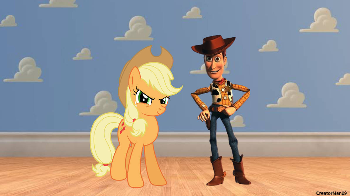 Applejack Man Woody and Applejack by CreatorMan09 on DeviantArt