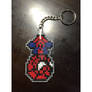 Spiderman Cross Stitch Keychain