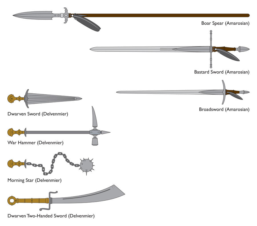 RPG Weapon Designs 5 by MunkenDronkey on DeviantArt