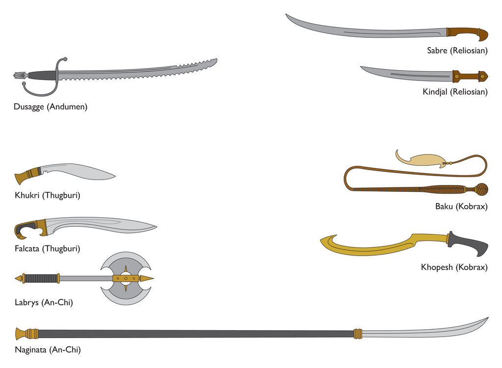 RPG Weapon Designs 9 by MunkenDronkey on DeviantArt