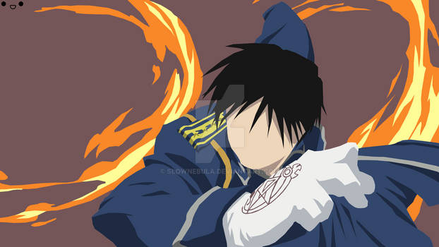 Roy Mustang Minimalist Wallpaper