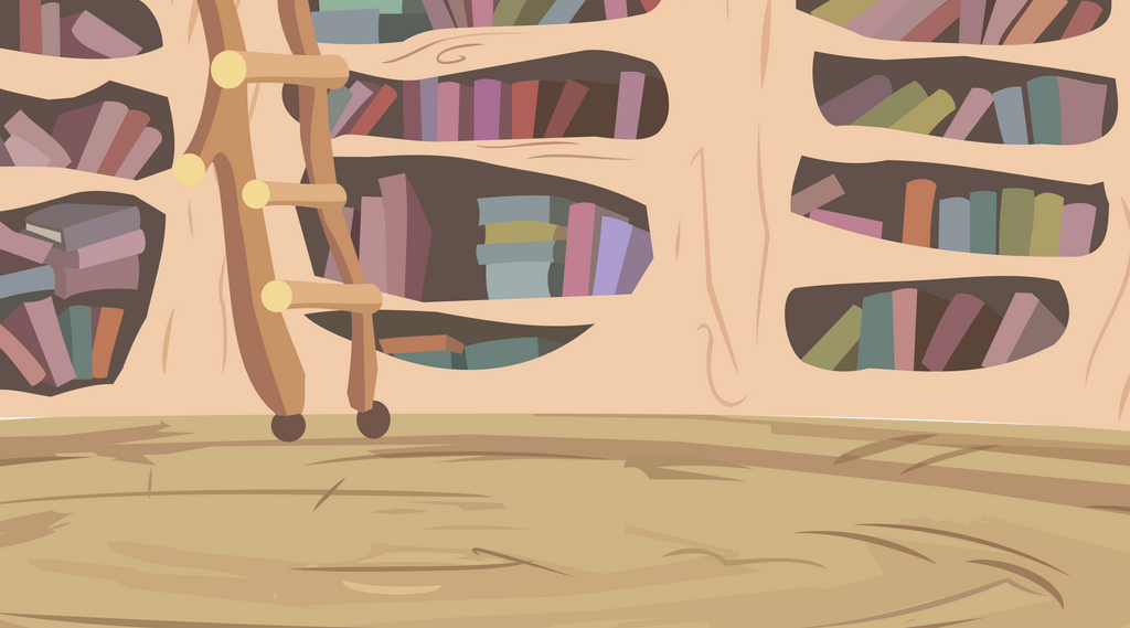 MLP FIM Background-Golden Oak LIbrary Interior by SteampunkSalutation ...