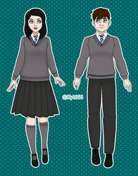 Aubrey and Clover - Character Sheet - Fullbody