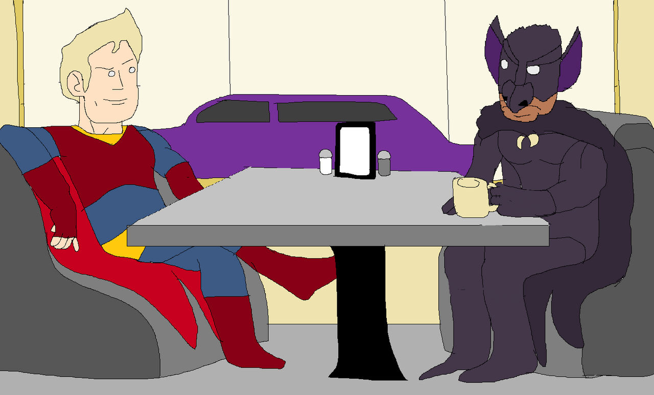 HISHE Super Cafe - Stan Lee's Superman and Batman by imdb88 on DeviantArt