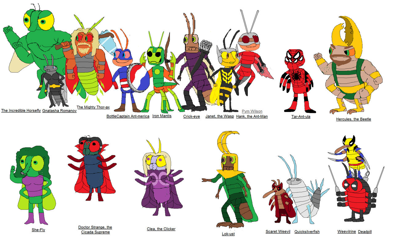 Ant-vengers - Marvel Insect Universe by imdb88 on DeviantArt