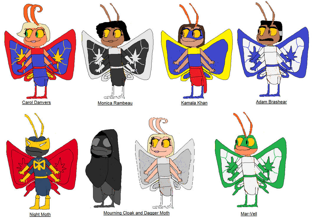 Marvel Insects The Mothels - Marvel Insect Universe (Part 7) by imdb88 on DeviantArt