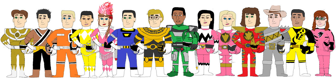 Power Rangers Multiple Power Rangers of the Multiverse by imdb88 on DeviantArt