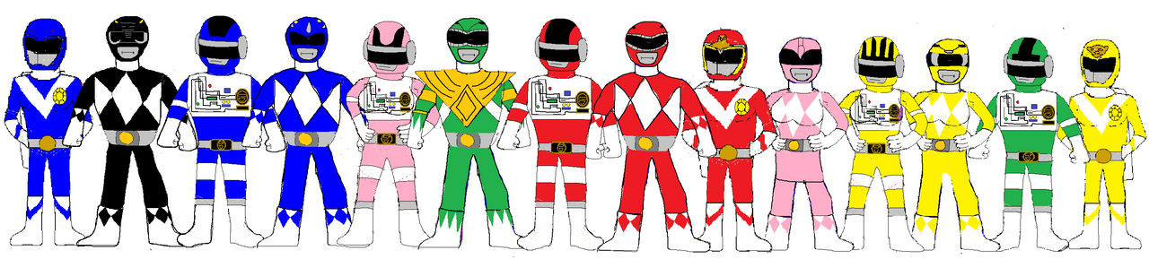 Power Rangers (Mighty Morphin/Bioman/Sun Vulcan) by imdb88 on DeviantArt