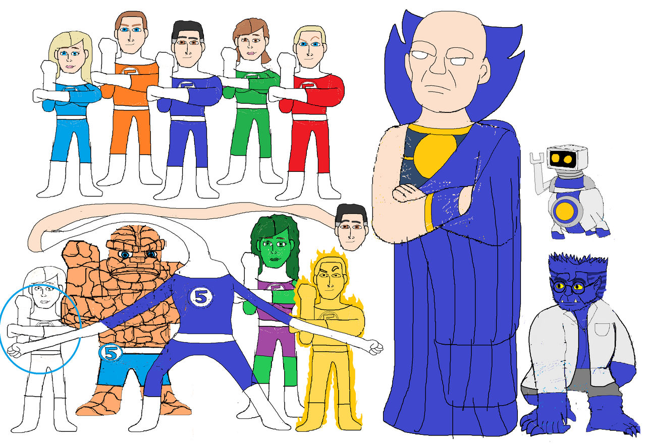 Fantastic Four/Power Rangers Zeo by imdb88 on DeviantArt