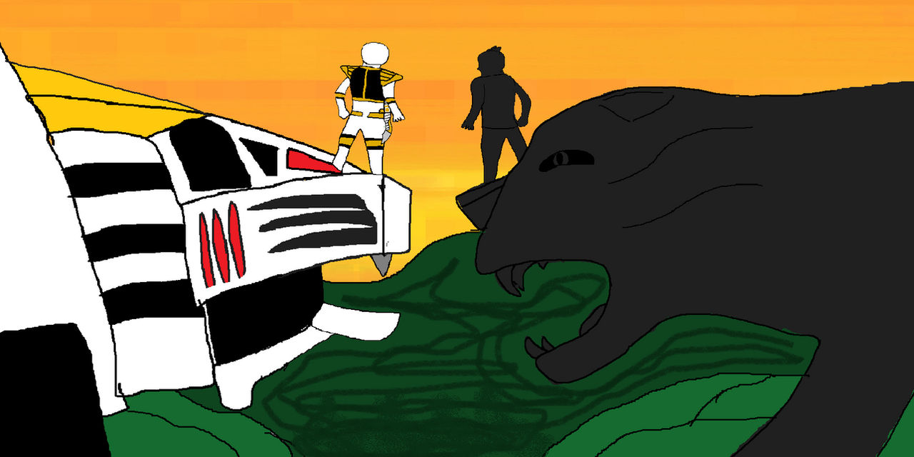 White Ranger Meets Black Panther by imdb88 on DeviantArt
