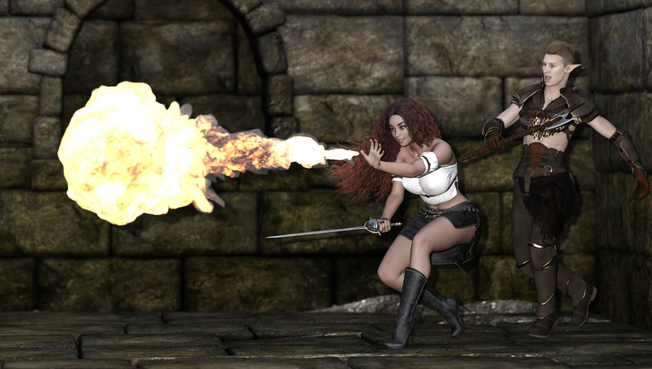 Casting Fireball original by ObsidianHawke on DeviantArt