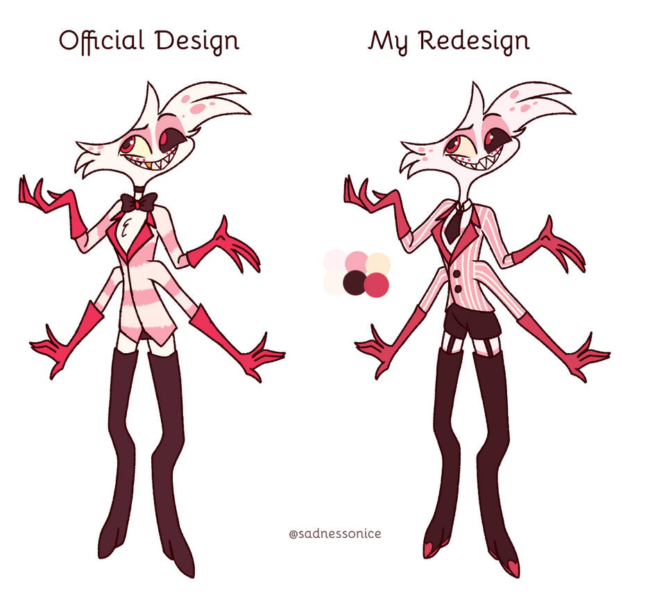 Angel Dust Redesign by sadnessonice on DeviantArt