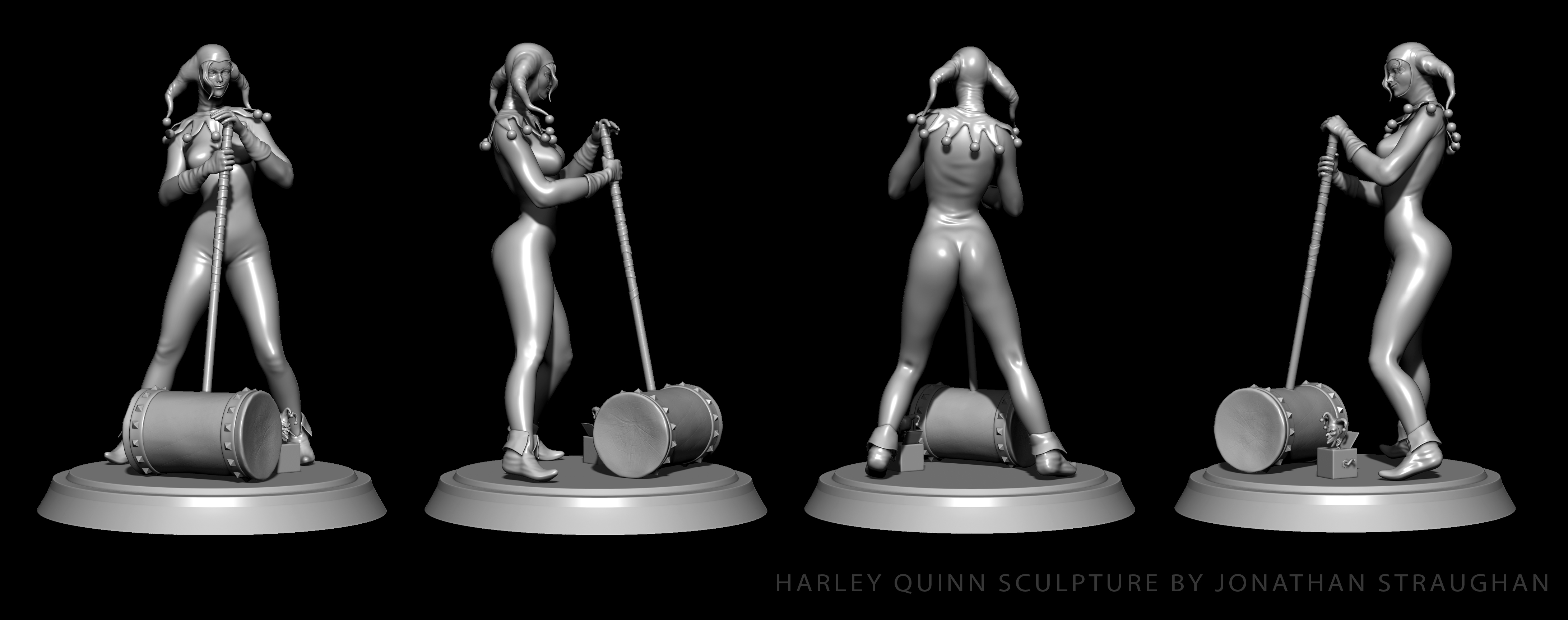 Harley Quinn model turntable