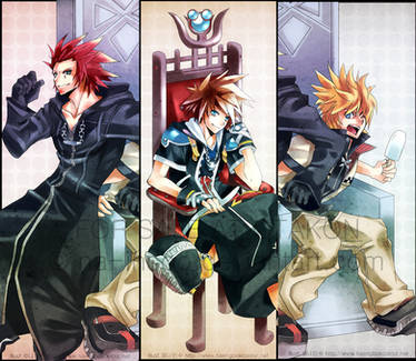 KH2 Bookmarks: Axel Sora Roxas