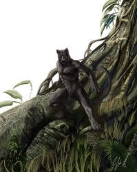 Over the tree -comission- by Crisjofreart