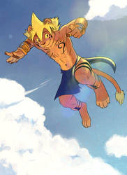 Pouncing Franko by Crisjofreart