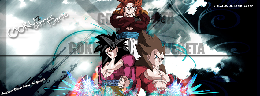 Cover FB Goku Vegeta  Gogeta Blue Ancient Zerozx78