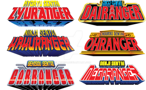 'Zordon Era' Sentai Logos