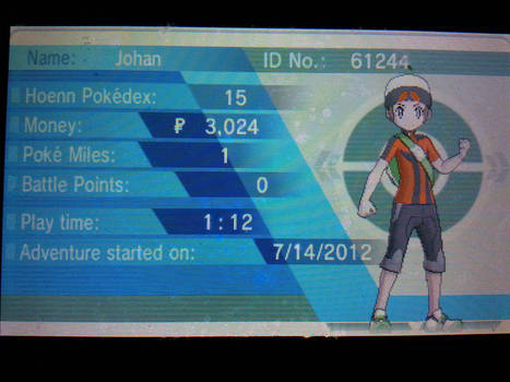 pokemon alpha sapphire trainer info