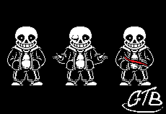 Undertale] Sans Battle Sprites v3 by GrabThatBread on DeviantArt