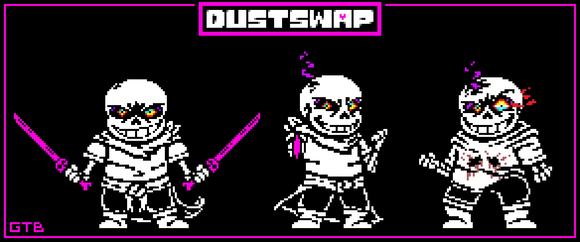 Even newer dusttrust dustswap sans sprite pixel art