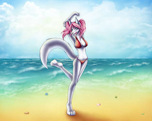 Anthro Swimsuit Calendar - August