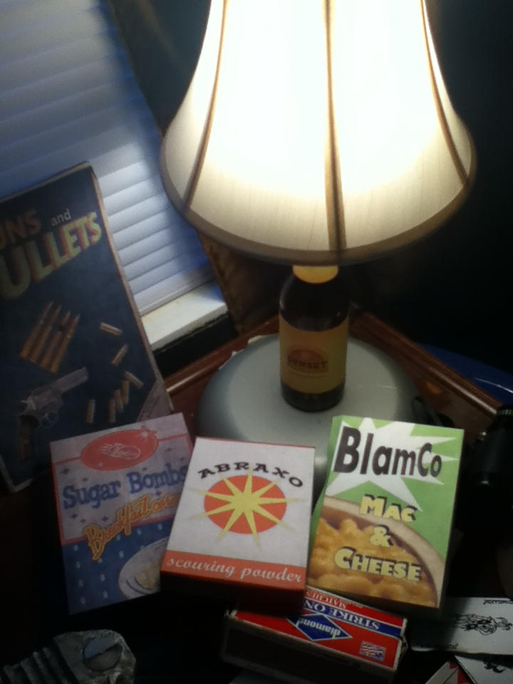 Sunset Sarsaparilla lamp with stash by FalloutSurvivalist03 on DeviantArt
