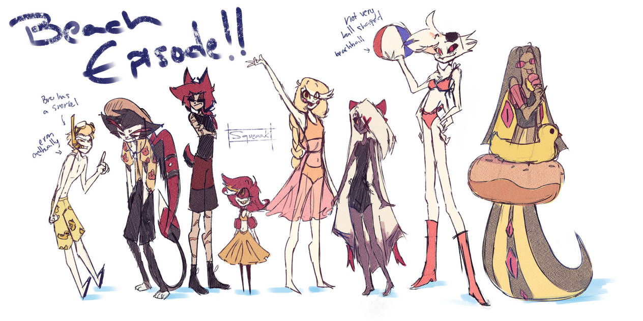 Hazbin Hotel Beach Day By Squeaakyboink On DeviantArt hazbin-hotel-beach-day-by-squeaakyboink-on-deviantart