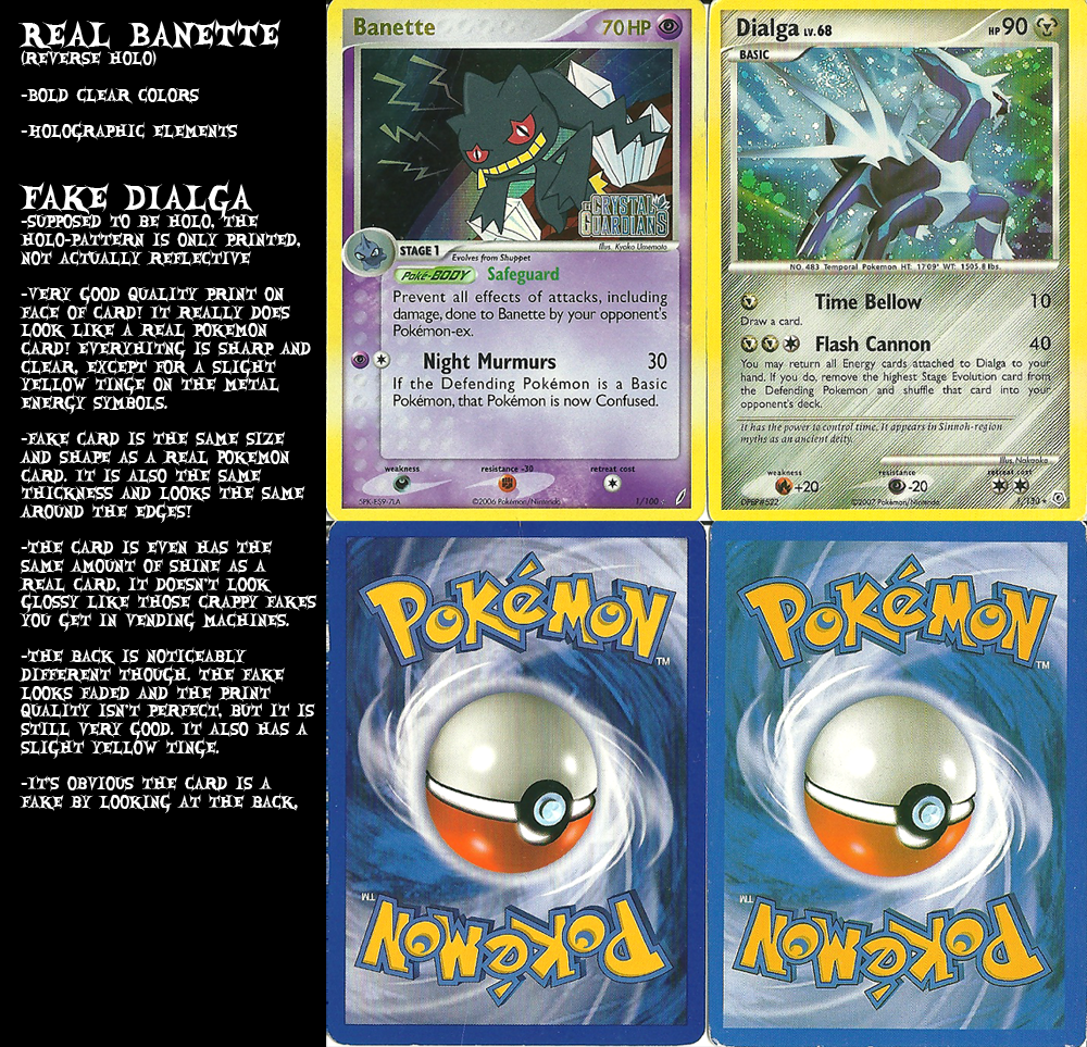 - Fake Pokémon cards: how to tell if a Pokémon card is fake.