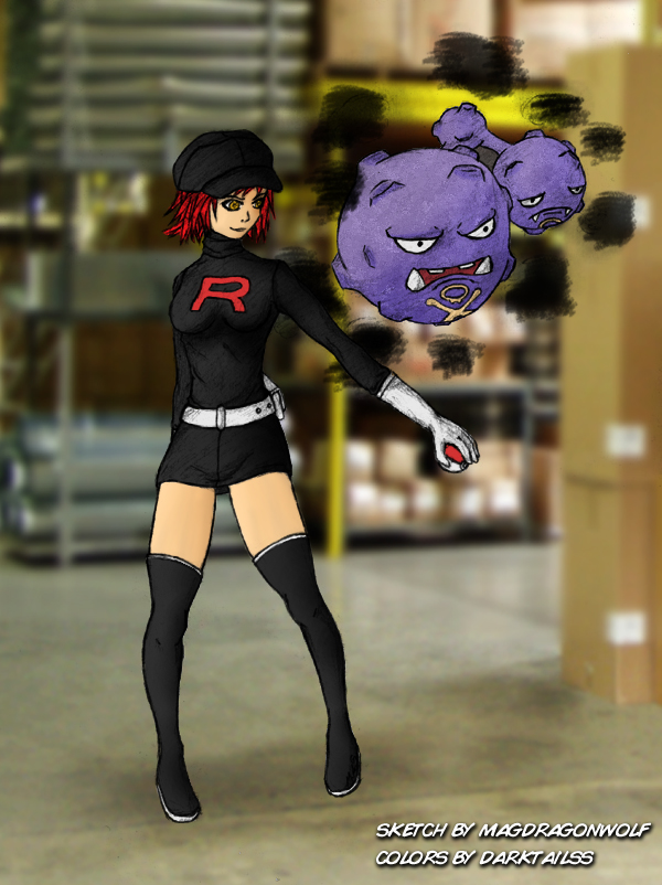 Team Rocket Girl - Colored