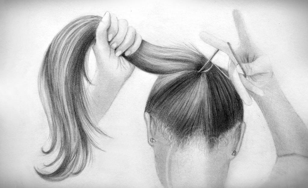 tying my hair