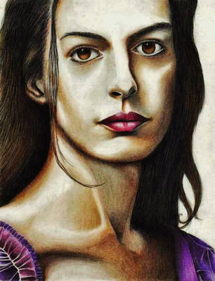 Anne Hathaway (Fantine) by rommeldrawlines-12