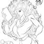 PinUp Line Art - Ms. Sara Bellum