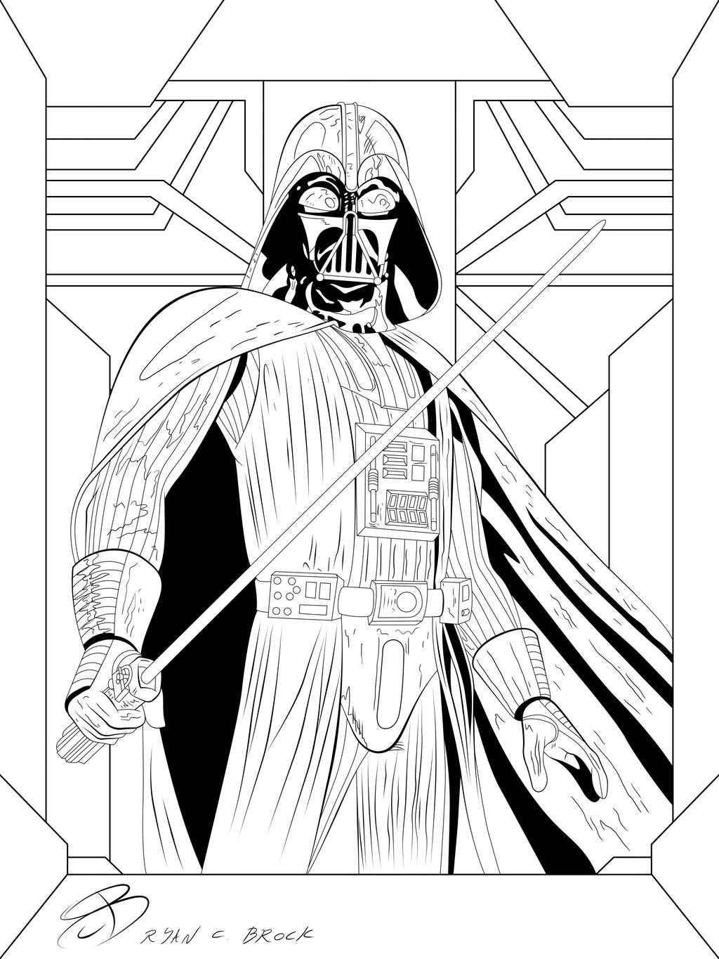 Coloring Pages Darth Vader by RCBrock on DeviantArt
