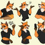 Sticker pack - charismatic fox