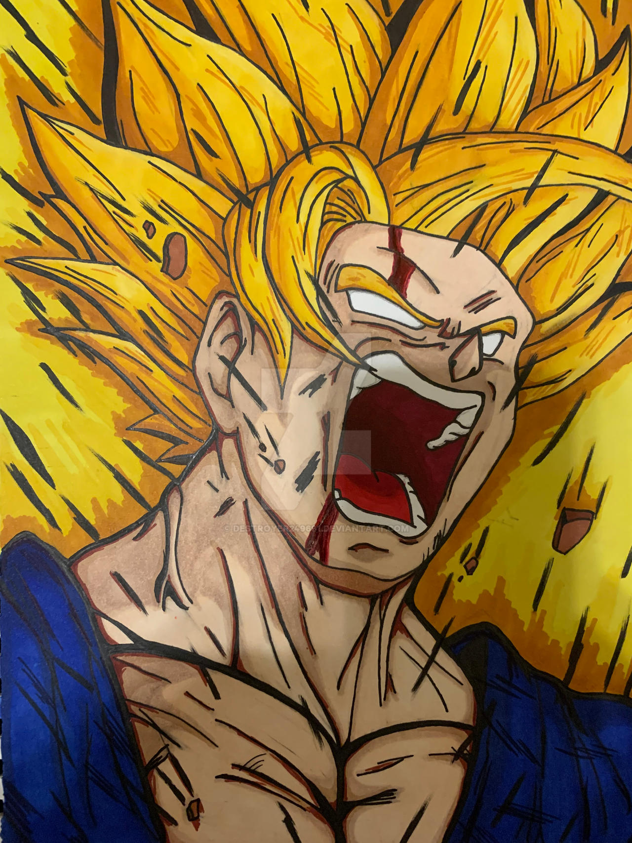 Goku Infinity Rage Goku's Rage by Destroyer249691 on DeviantArt
